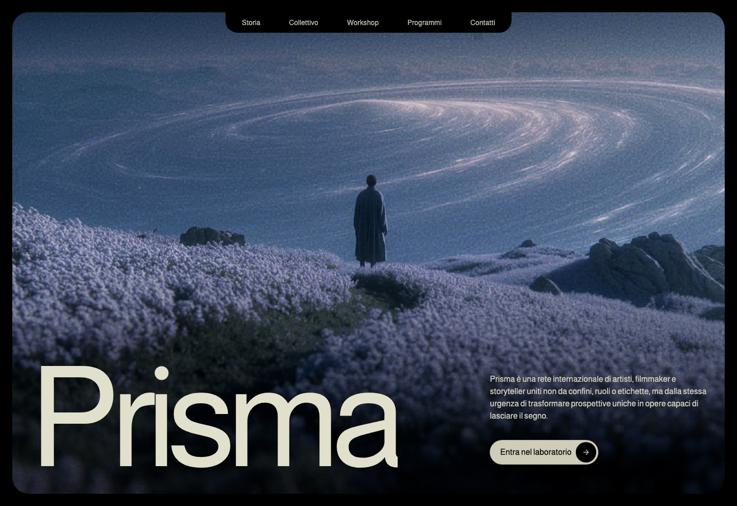 Homepage di Prisma